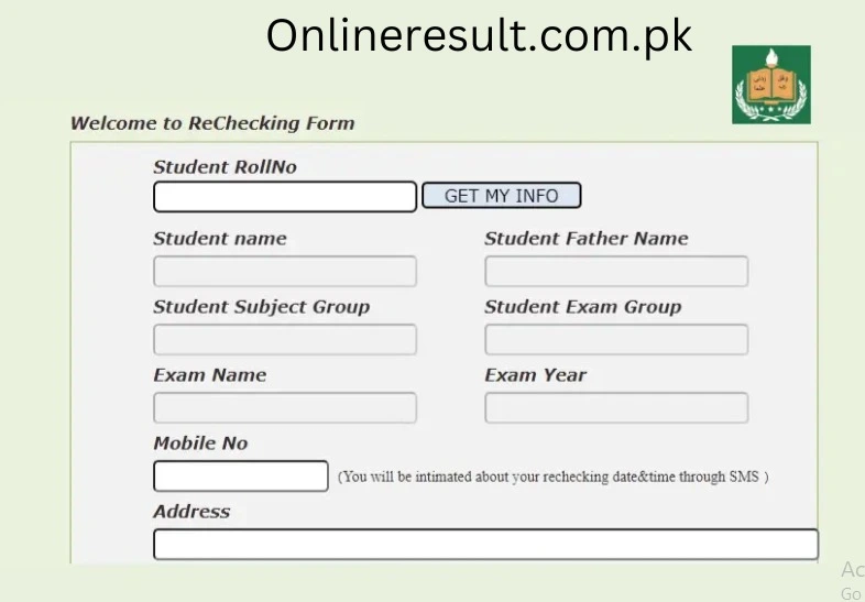 BISE Lahore Board 12th Class Result